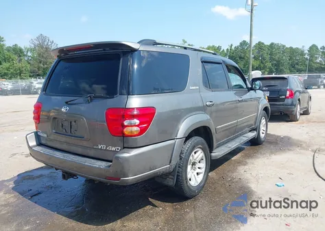 2004 Toyota Sequoia Limited V8 из США, поврежденный, VIN 5TDBT48A84S231767